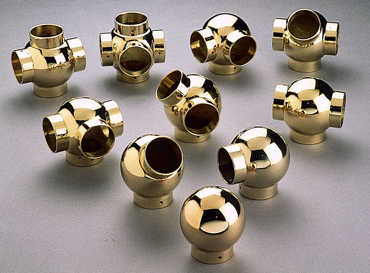 Polished Brass Ball Joints